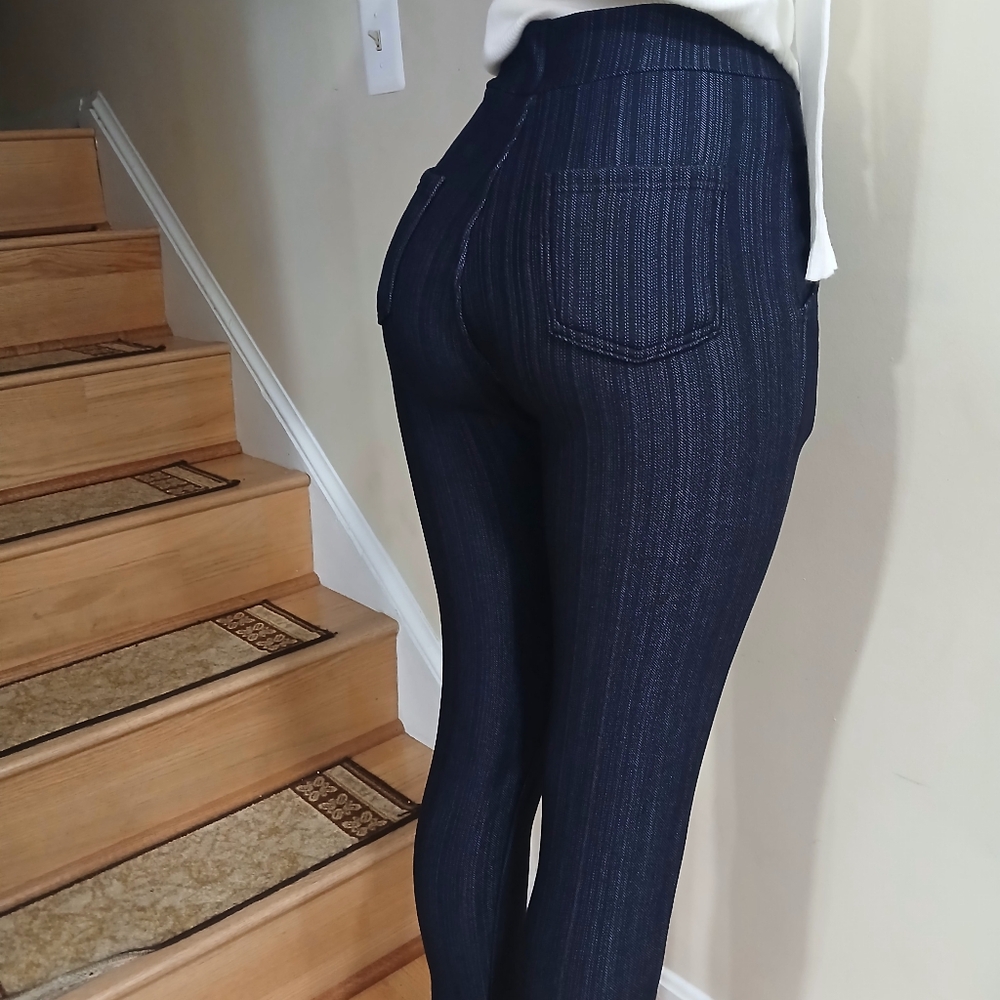 High Waisted Strecthy Thermal FleeceLined Pants Size S/M